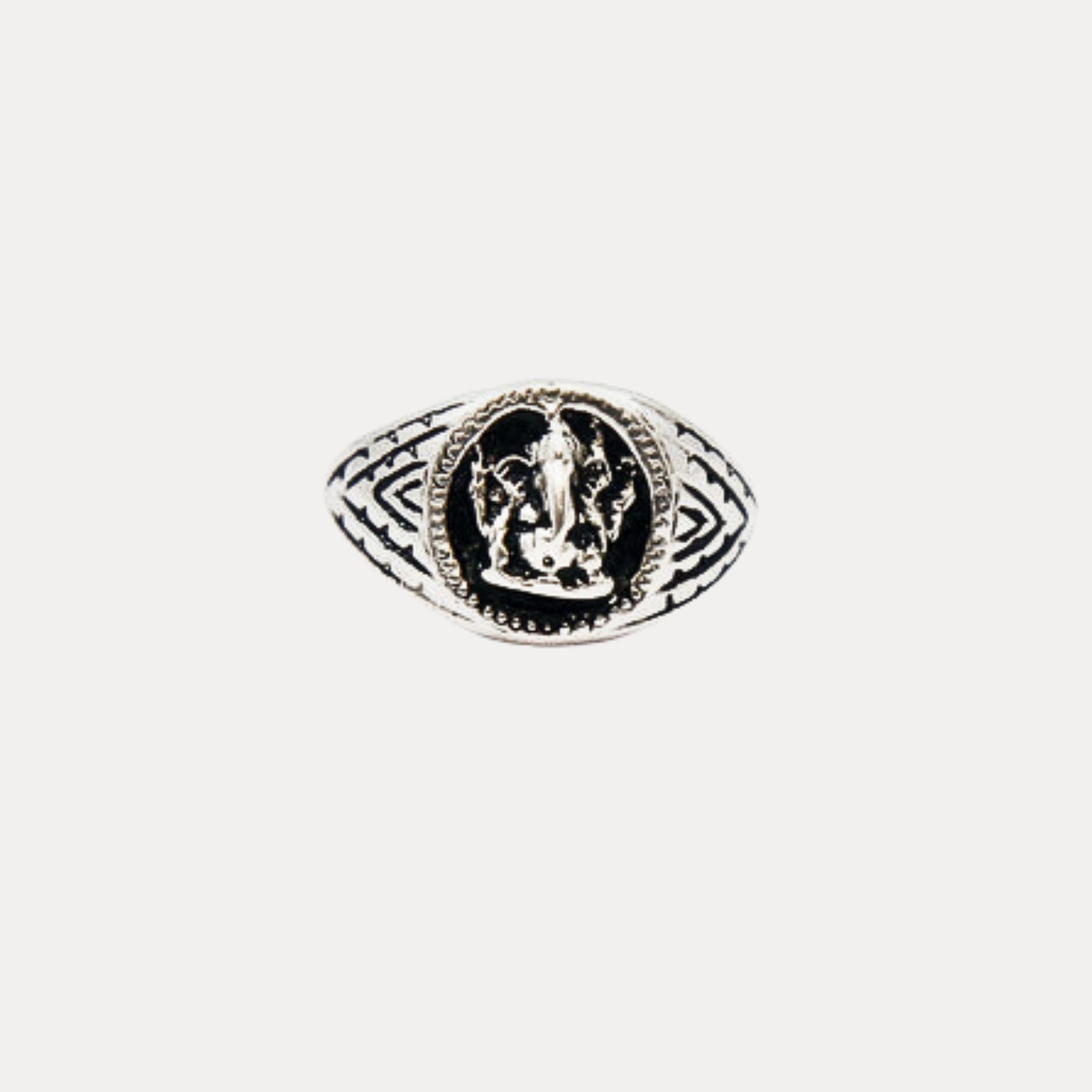 Ganesha Ring Sterling Silver