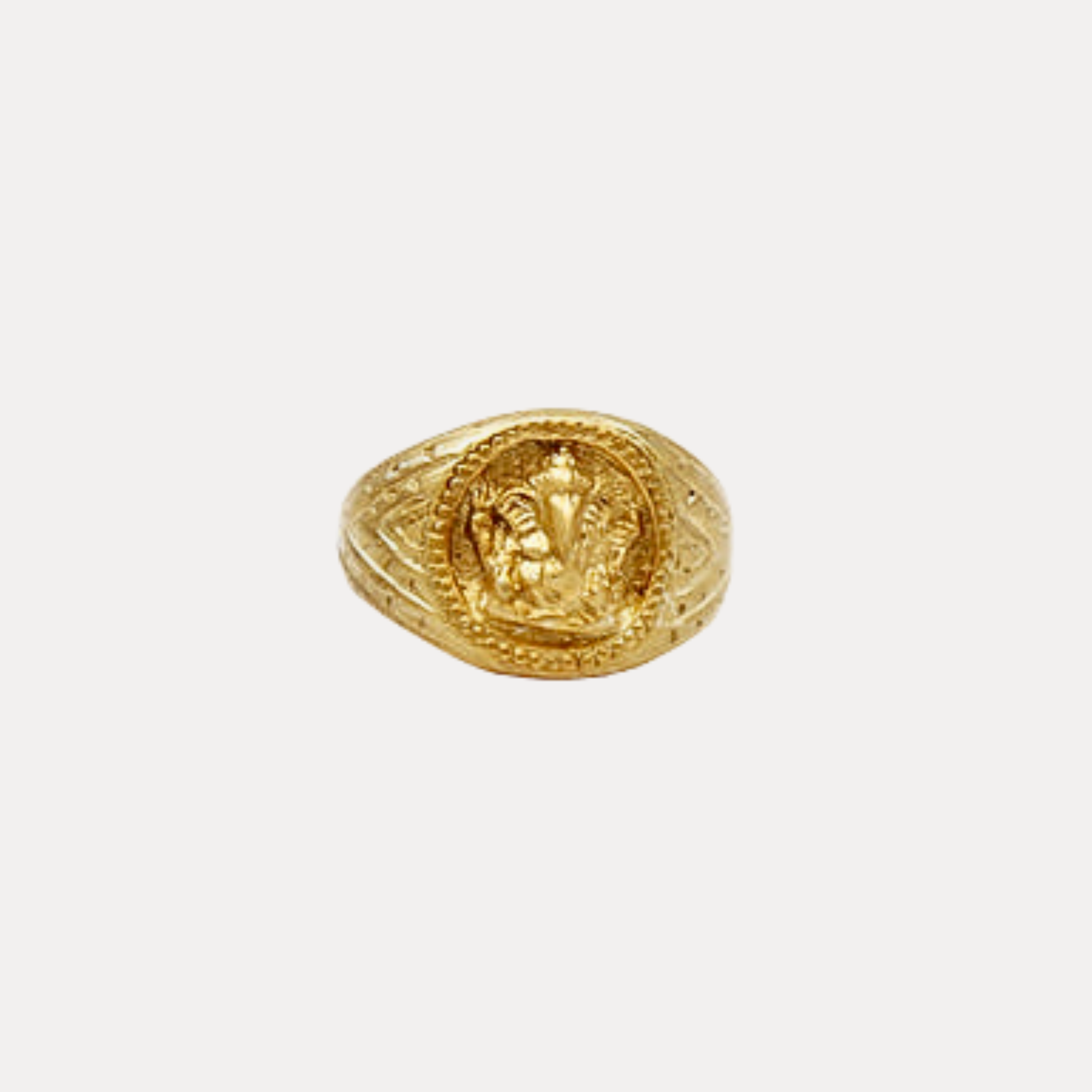 Ganesha Ring Gold Plated