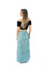 Sati Wrap Skirt- Blue - The Sattva Collection