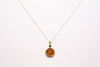 Copper with 14kt Gold Emerald Mount Sri Yantra 18" Pendant Necklace - The Sattva Collection