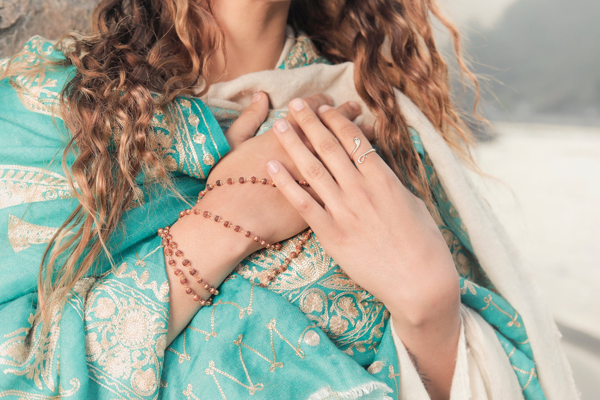 Kundalini Shakti Ring with Ruby Eyes - The Sattva Collection