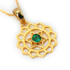 14kt Gold Anahata Chakra Pendant Necklace