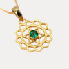 14kt Gold Anahata Chakra Pendant Necklace