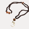 Om Black Sandalwood & Rudraksha Mala