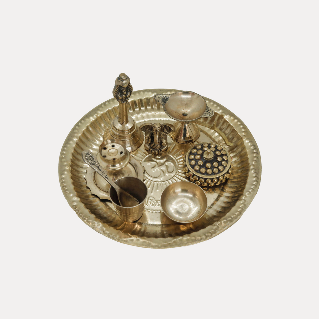Copper Puja Thali Kit