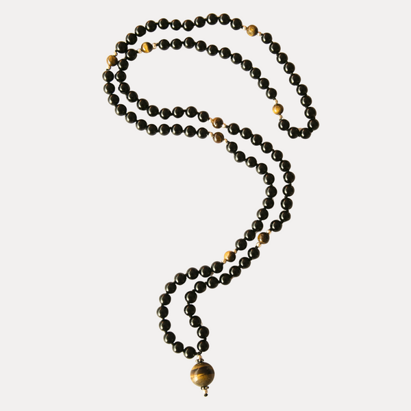 Black Onyx & Tiger Eye Mala