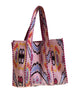 Velvet Tote- Pink Abstract