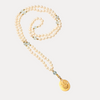 Pearl with Blue Topaz Lakshmi Istha Devata Japa Mala