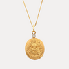 Bhuvaneswari Pendant Necklace 18kt Gold with Diamond Mount