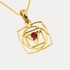 14kt gold Muladhara Chakra Pendant Necklace