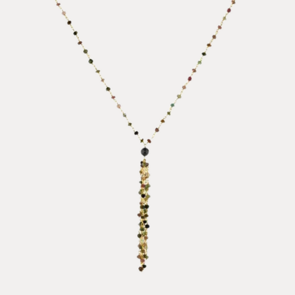 Tourmaline Tassle Necklace