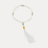 Pearl & Blue Topaz Quartermala