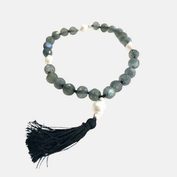 Labradorite & Pearl Quartermala