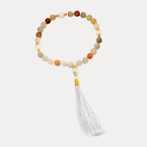 Moonstone & Pearl Quartermala