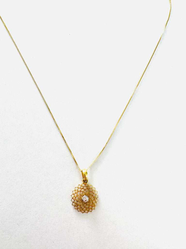 14kt Gold Sahasrara Chakra Pendant Necklace