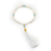 Pearl & Blue Topaz Quartermala