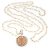 Clear Crystal Quartz Sri Yantra Necklace - The Sattva Collection