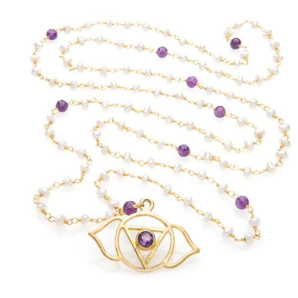 Agya Chakra Pendant Necklace - The Sattva Collection
