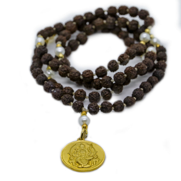 Lalita Devi Istha Devata Rudraksha Mala - The Sattva Collection