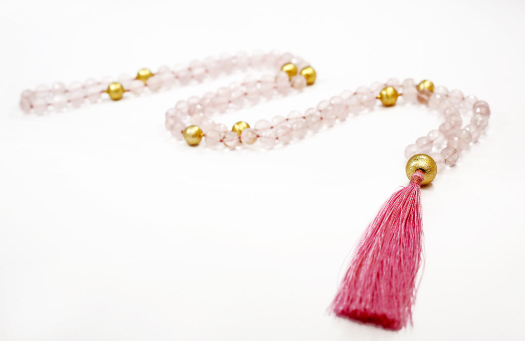 Rose Quartz Mala - The Sattva Collection