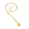 Pearl with Blue Topaz Lakshmi Istha Devata Japa Mala