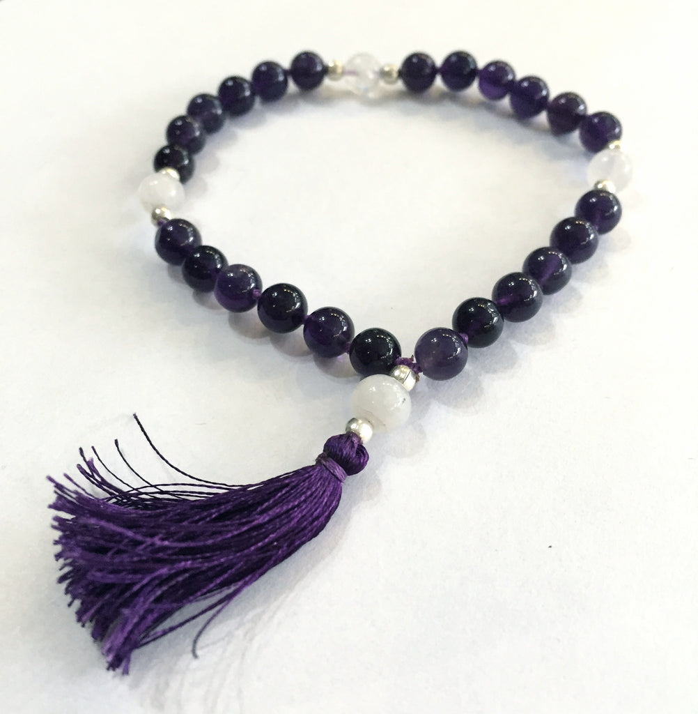 Amethyst & Pearl Quartermala - The Sattva Collection