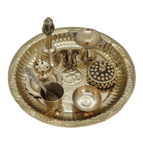 Copper Puja Thali Kit - The Sattva Collection