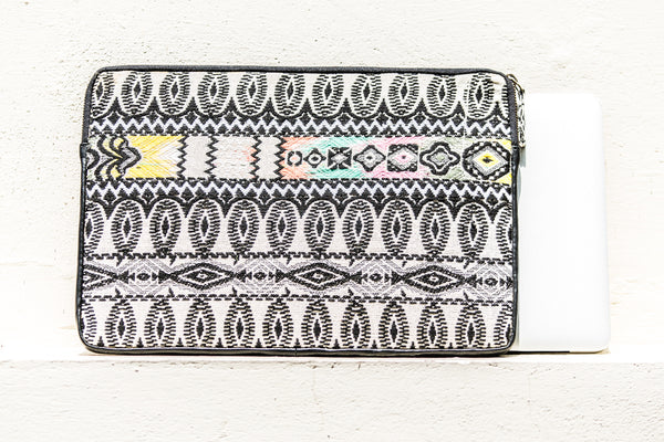 Shakti Laptop Sleeve- Black - The Sattva Collection