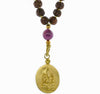 Ganesha Istha Devata Japa Mala with Ruby Counterbeads - The Sattva Collection