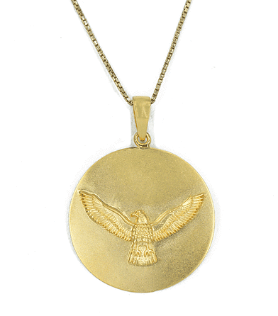 18kt Gold Garuda Pendant Necklace - The Sattva Collection