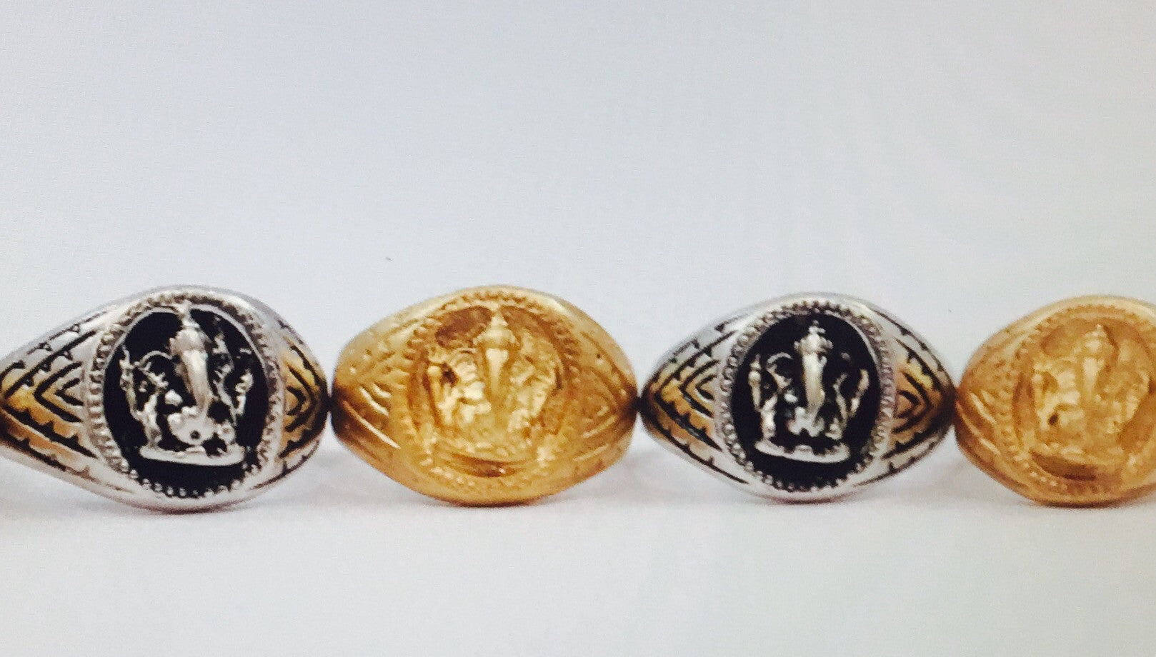 Ganesha Ring Sterling Silver - The Sattva Collection