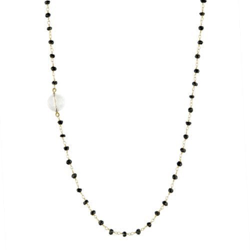 Black Onyx with Guru Bead Necklace - The Sattva Collection